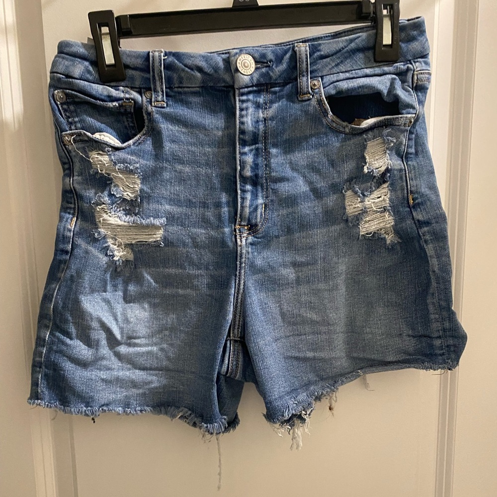 american eagle denim shorts